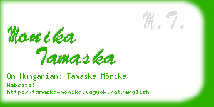 monika tamaska business card