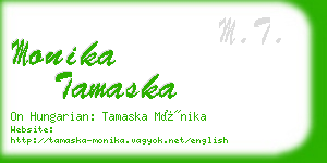 monika tamaska business card